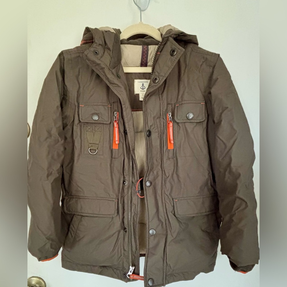 Kids Lands End winter coat size L